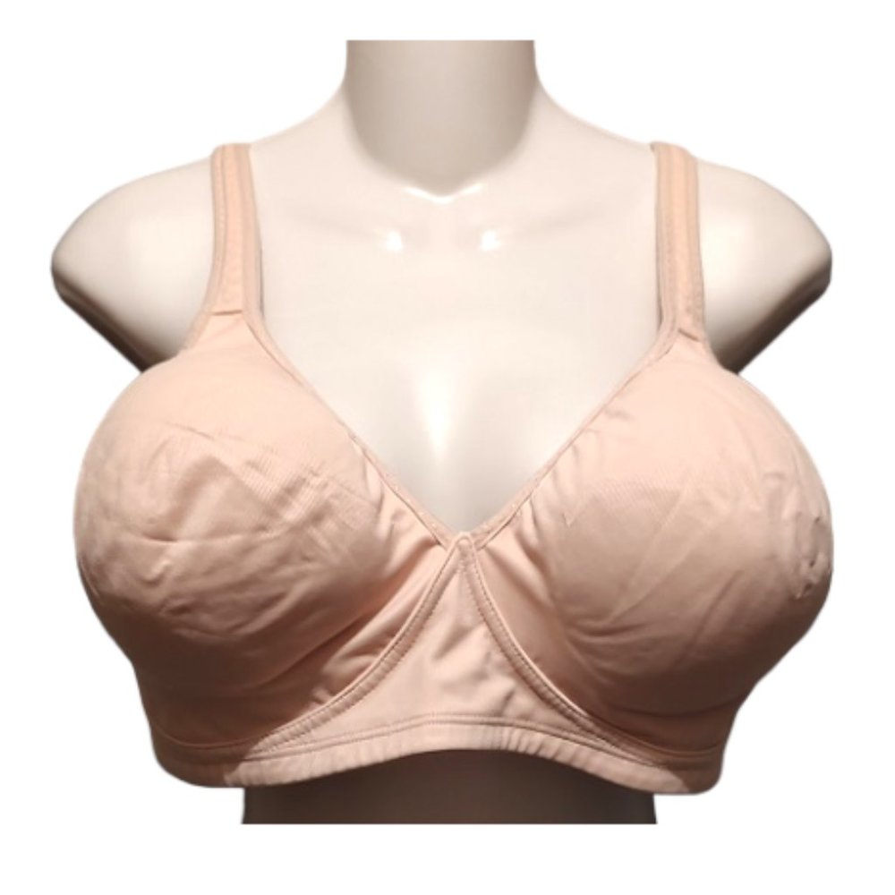 Bali Downtime Blush Nude Soft Cup Full Support Bra Sz 42D